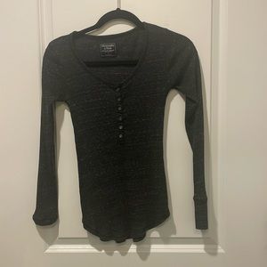 Abercrombie & Fitch Classic Grey Henley